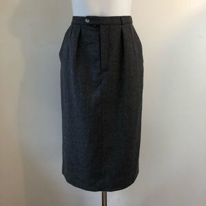 Vtg herringbone pencil skirt